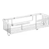 The silver metal multi-layer storage rack for the living room and bedroom is simple, modern, load-bearing and durable Item Picture